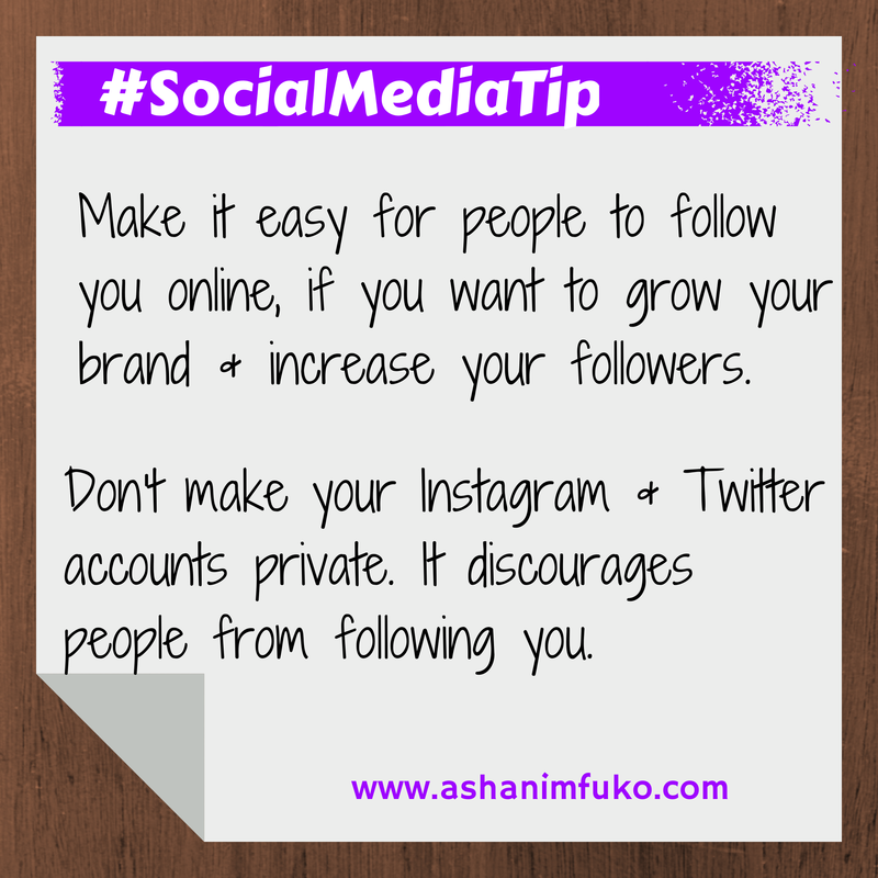 Social Media Tip