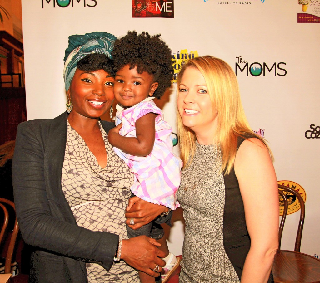 The MOMS Mother’s Day Mamarazzi® Celebration - My daughter Zuri and I, with Melissa Joan Hart, Award-Winning Actress, and Creator of King Of Harts Kids  Photo Credit: Mission 101 Media