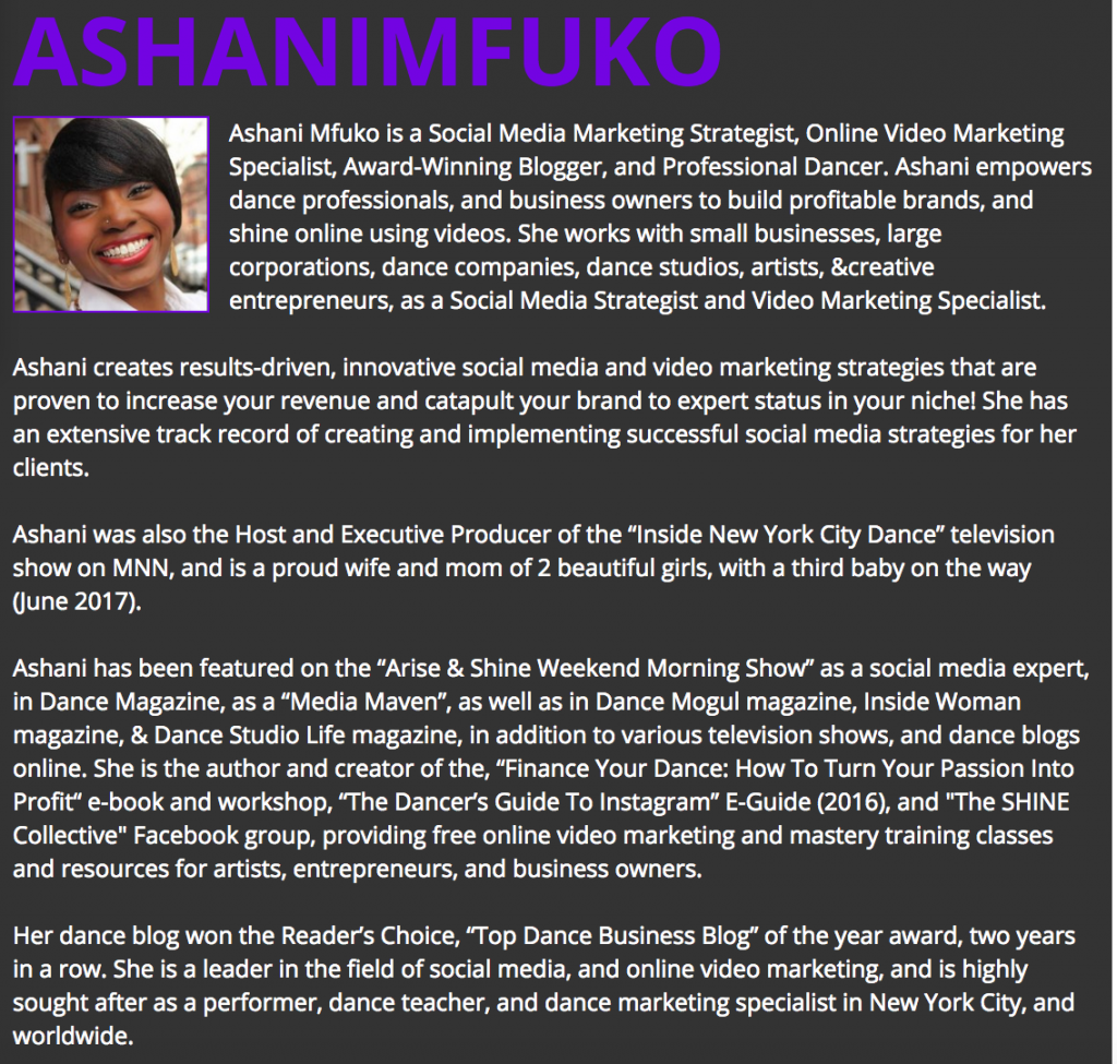 Meet Ashani Mfuko - Social Media Strategist, Video Marketing Specialist